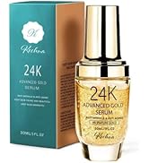 24k Gold Face Serum with Hyaluronic Acid, Vitamin E & C